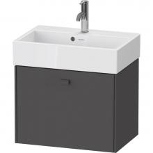 Duravit BR422804949 - Brioso One Drawer Wall-Mount Vanity Unit Graphite
