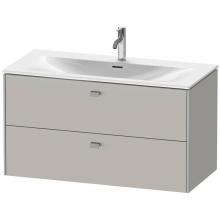 Duravit BR431300707 - Brioso Two Drawer Wall-Mount Vanity Unit Concrete Gray