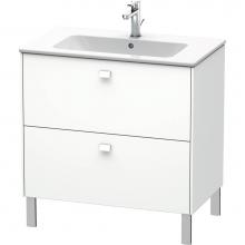 Duravit BR440201818 - Duravit Brioso 32 1/4'' Wall Mount Two Drawer Single Vanity Cabinet in Matte White, Sink