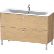 Duravit BR440401030 - Duravit Brioso 48'' Wall Mount Two Drawer Single Vanity Cabinet in Natural Oak, Sink Sol