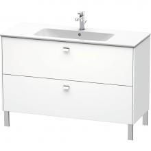 Duravit BR440401818 - Duravit Brioso 48'' Wall Mount Two Drawer Single Vanity Cabinet in Matte White, Sink Sol