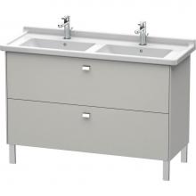 Duravit BR442401007 - Duravit Brioso Two Drawer Floorstanding Vanity Unit Concrete Gray