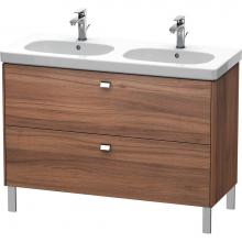Duravit BR442801079 - Duravit Brioso Two Drawer Floorstanding Vanity Unit Walnut