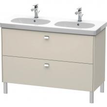 Duravit BR442801091 - Duravit Brioso Two Drawer Floorstanding Vanity Unit Taupe