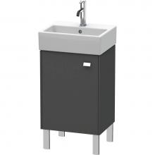 Duravit BR4430L1049 - Brioso One Door Floorstanding Vanity Unit Graphite