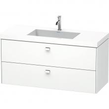 Duravit BR4608O1018 - Brioso Two Drawer C-Bonded Wall-Mount Vanity Kit White