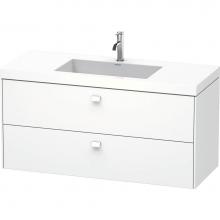 Duravit BR4608O1818 - Brioso Two Drawer C-Bonded Wall-Mount Vanity Kit White