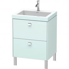 Duravit BR4700O1009 - Duravit Brioso C-Bonded Floorstanding Vanity  Light Blue Matte