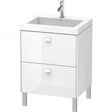 Duravit BR4700T1007 - Duravit Brioso C-Bonded Floorstanding Vanity  Concrete Gray Matte