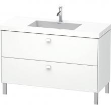 Duravit BR4703O1818 - Brioso Two Drawer C-Bonded Floorstanding Vanity Kit White