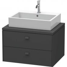Duravit BR511604949 - Duravit Brioso Vanity Unit for Console  Graphite Matte