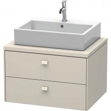 Duravit BR511609191 - Duravit Brioso Vanity Unit for Console  Taupe Matte
