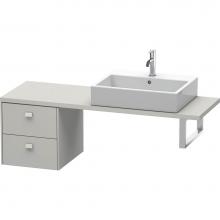 Duravit BR512600707 - Duravit Brioso Low Cabinet for Console  Concrete Gray Matte