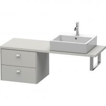 Duravit BR512700707 - Duravit Brioso Low Cabinet for Console  Concrete Gray Matte