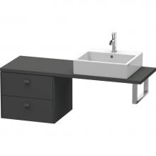 Duravit BR512704949 - Duravit Brioso Low Cabinet for Console  Graphite Matte
