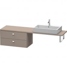 Duravit BR512901043 - Duravit Brioso Low Cabinet for Console  Basalt Matte