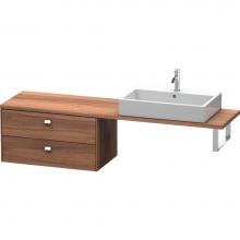 Duravit BR512901079 - Duravit Brioso Low Cabinet for Console  Natural Walnut