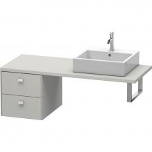Duravit BR513600707 - Duravit Brioso Low Cabinet for Console  Concrete Gray Matte