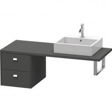 Duravit BR513601049 - Duravit Brioso Low Cabinet for Console  Graphite Matte