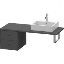 Duravit BR513604949 - Duravit Brioso Low Cabinet for Console  Graphite Matte