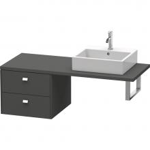 Duravit BR513701049 - Duravit Brioso Low Cabinet for Console  Graphite Matte
