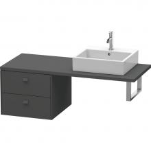Duravit BR513704949 - Duravit Brioso Low Cabinet for Console  Graphite Matte