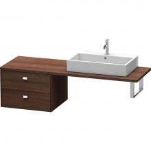 Duravit BR513801053 - Duravit Brioso Low Cabinet for Console  Chestnut Dark