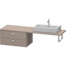 Duravit BR513901043 - Duravit Brioso Low Cabinet for Console  Basalt Matte