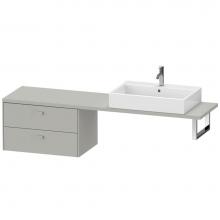 Duravit BR514800707 - Duravit Brioso Low Cabinet for Console  Concrete Gray Matte