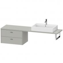 Duravit BR514801007 - Duravit Brioso Low Cabinet for Console  Concrete Gray Matte