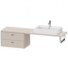 Duravit BR514801091 - Duravit Brioso Low Cabinet for Console  Taupe Matte