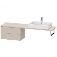 Duravit BR514809191 - Duravit Brioso Low Cabinet for Console  Taupe Matte