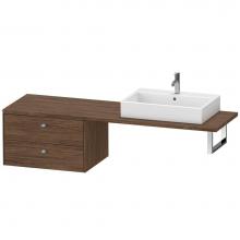 Duravit BR515901021 - Duravit Brioso Low Cabinet for Console  Dark Walnut
