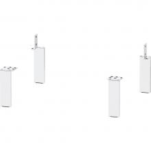 Duravit BR979401818 - Duravit Brioso Leg White Matt 1 3/4'' x3/8'' x6'' - BR979401818