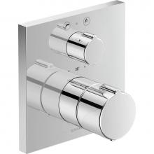 Duravit C15200013U10 - C.1 Bathtub Thermostat for Concealed Installation Chrome