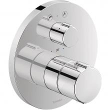 Duravit C15200014U10 - C.1 Bathtub Thermostat for Concealed Installation Chrome