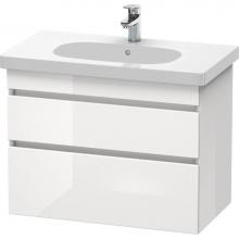 Duravit DS648407518 - Duravit DuraStyle Two Drawer Wall-Mount Vanity Unit Linen|White