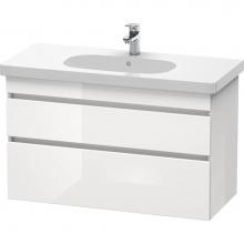 Duravit DS648507518 - Duravit DuraStyle Two Drawer Wall-Mount Vanity Unit Linen|White