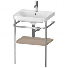 Duravit HP4835O7575 - Happy D.2 Plus C-Shaped Vanity Kit with Sink and Metal Console Linen