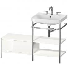 Duravit HP4845T2222 - Duravit Happy D.2 Plus C-Shaped Metal Console  White High Gloss