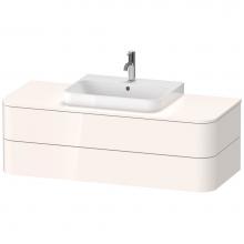 Duravit HP496202222 - Happy D.2 Plus Two Drawer Wall-Mount Vanity Unit White