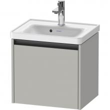 Duravit K25080007070000 - Duravit Ketho.2 19'' Wall Mount One Drawer Single Vanity Cabinet in Matte Concrete Gray,
