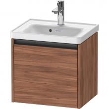 Duravit K25080079790000 - Duravit Ketho.2 19'' Wall Mount One Drawer Single Vanity Cabinet in Natural Walnut, Sink