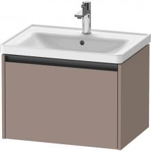 Duravit K25082043430000 - Duravit Ketho.2 25'' Wall Mount One Drawer Single Vanity Cabinet in Matte Basalt, Sink S
