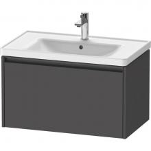 Duravit K25083049490000 - Duravit Ketho.2 30 7/8'' Wall Mount One Drawer Single Vanity Cabinet in Matte Graphite,