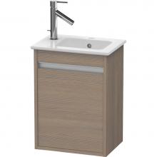 Duravit KT6417R3535 - Ketho One Door Wall-Mount Vanity Unit Oak Terra