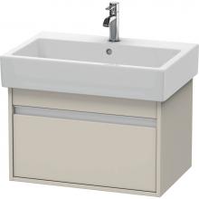 Duravit KT668409191 - Duravit Ketho One Drawer Wall-Mount Vanity Unit Taupe