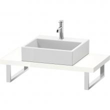 Duravit LC100C02222 - L-Cube Console with One Sink Cut-Out White