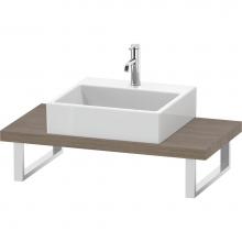 Duravit LC100C03535 - L-Cube Console with One Sink Cut-Out Oak Terra