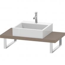 Duravit LC100C07575 - L-Cube Console with One Sink Cut-Out Linen
